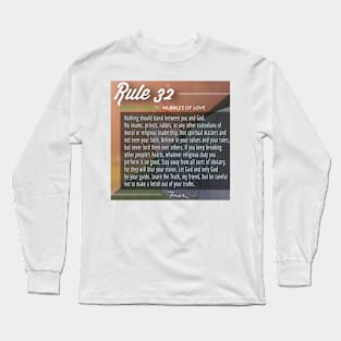 40 RULES OF LOVE - 32 Long Sleeve T-Shirt